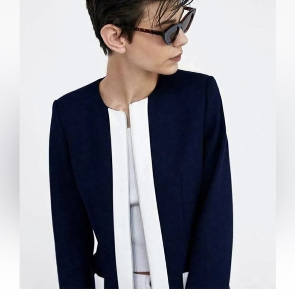 ZARA BASIC Mod Zip Up Jacket - Picture 4 of 8